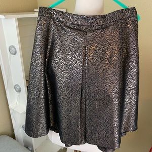 Gold & Black Lane Bryant 24 Midi Skirt Like New